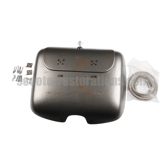 Series 3 Nanucci Style Inside Legshield Tool Box with Lock & Keys (Bare Metal)