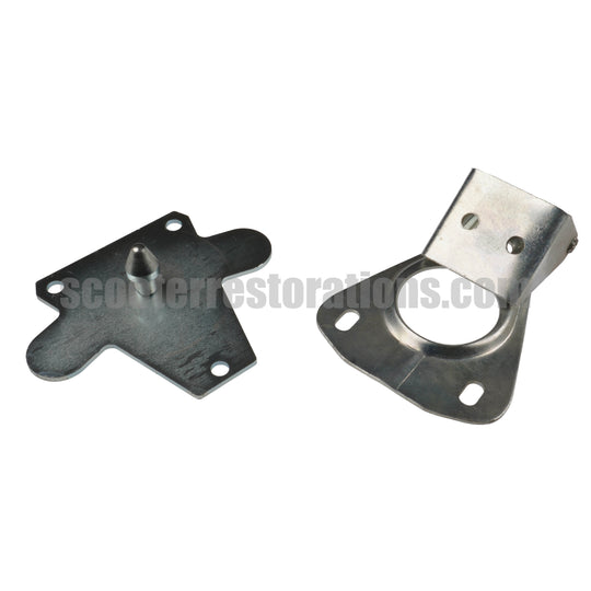 Vespa Seat Adapter Plate, Hinge & Seat Pin (Rally-Super-PX-PE-T5-)