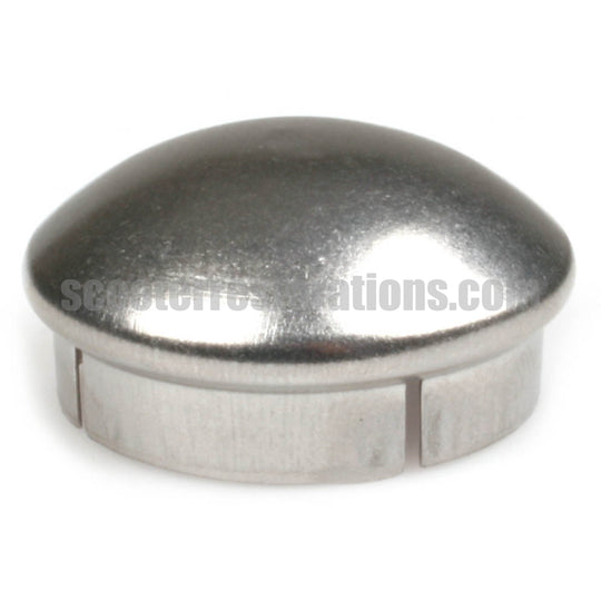 Vespa Front Hub Drum Centre Cap (Stainless Steel) 16mm (P125X P150X P200E)