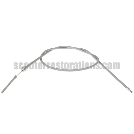 Vespa PX EFL T5 Front Brake Cable (Complete) Threaded End