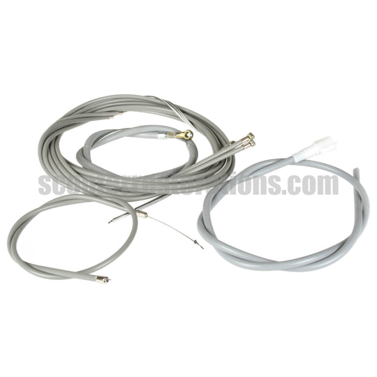 Vespa Cable Set - Grey (PX Disc T5 Classic) Friction Free