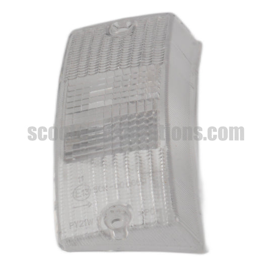 Vespa Front L H Indicator Lens (Clear) PX PE T5 LML (Triom)