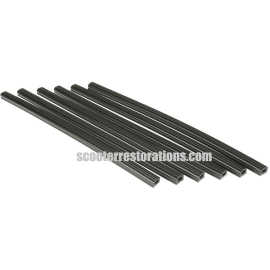 Series 1 & 2 Legshield Strips (Set of 6) Black