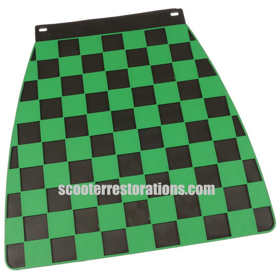 Rear Chequered Mudflap (Green & Black)