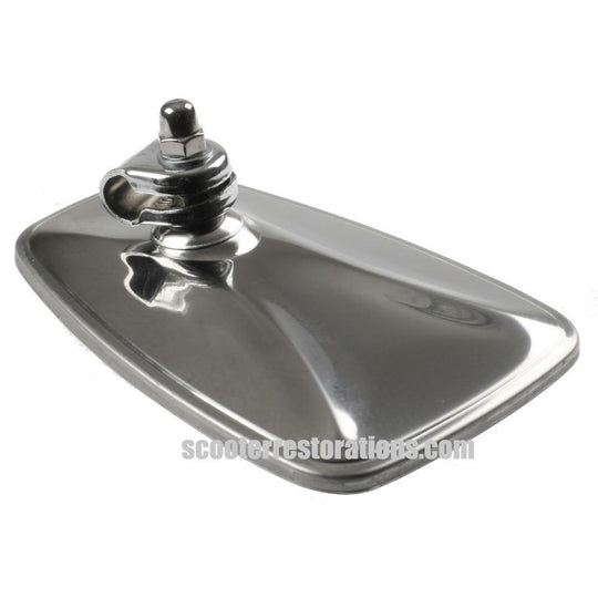 Chrome Mirror Head (Ribbed Rectanglar)