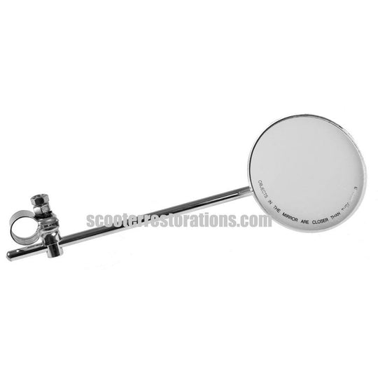 Round Mirror with 11" Chrome Stem & D-Clamp