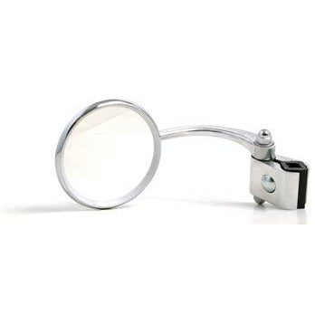 Stadium Chrome Fold-away Legshield Mirror (Round Mirror) Left-Hand