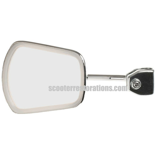 Small Legshield Clip-On Mirror (Trapezoidal) Cuppini-Italy