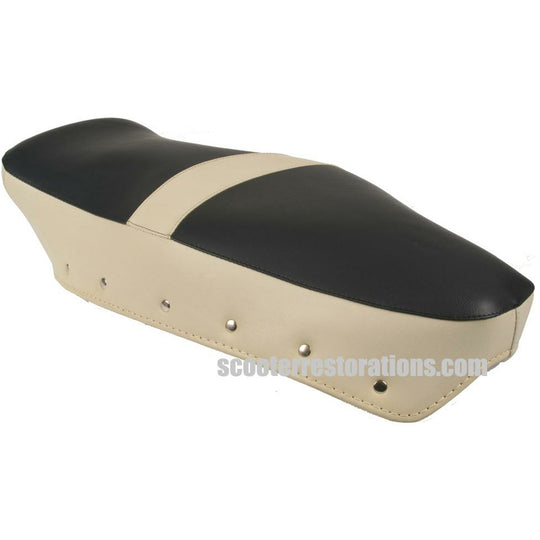 Dual Seat Cover (Cream & Dark Blue) Casa Lambretta C 340