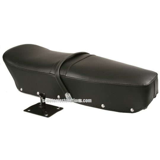 Dual Seat Complete with Strap & Seat Bracket (Black)