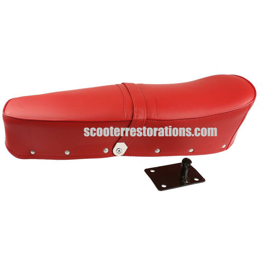 Dual Seat Complete with Strap & Seat Bracket (Red)