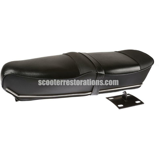 Pegasus Dual Seat (Black) with Stainless Steel Trim