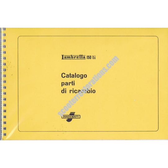 Lambretta LI125/LI150 Series 1 Parts Catalogue (re-printed) Italian Text (Casa Lambretta P 76)