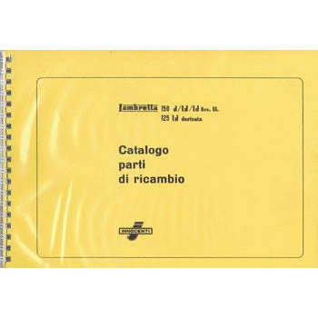 Lambretta 150D/LD Spare Parts Catalogue (re-printed) Italian Text (Casa Lambretta P 66)