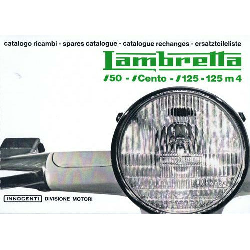 Lambretta J-Range J50/100/125 Spare Parts Catalogue (re-printed) Casa Lambretta P 73