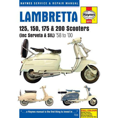 Haynes Service & Repair Manual: Lambretta Scooters (Inc Serveta & SIL) Hardback Cover