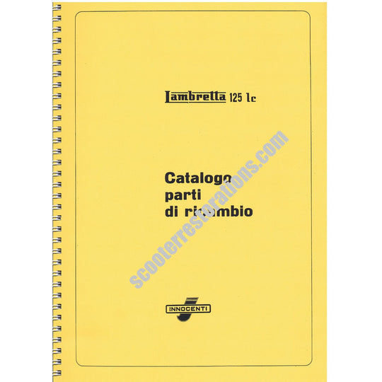 Lambretta LC Spare Parts Catalogue (re-printed) Italian Text (Casa Lambretta P 63)