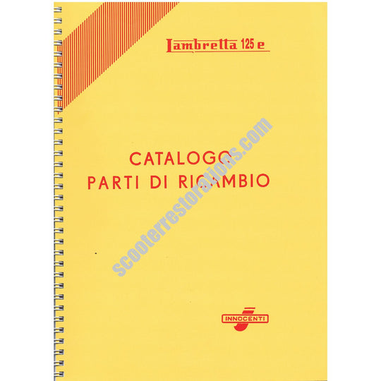 Lambretta Model E Spare Parts Catalogue (re-printed) Italian Text (Casa Lambretta P 67)