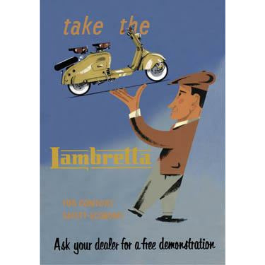 LD Take The Lambretta Poster