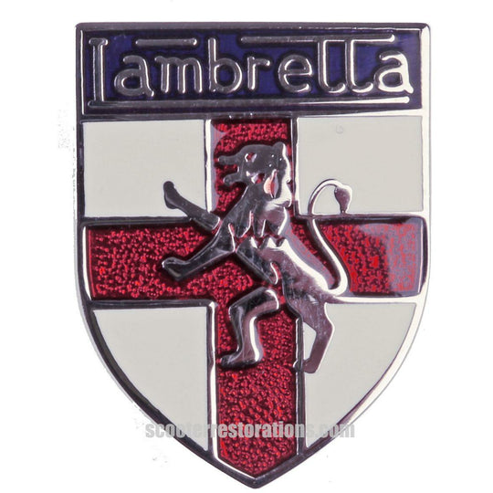 Lambretta Enamelled Lapel Badge (with st George Cross Shield)