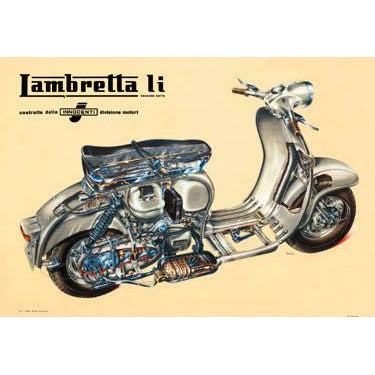 LI Series 2 Cutaway Cream Poster