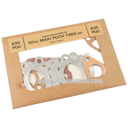 50cc Puch Maxi Engine De-Coke Gasket Set (1969-On) Made in England