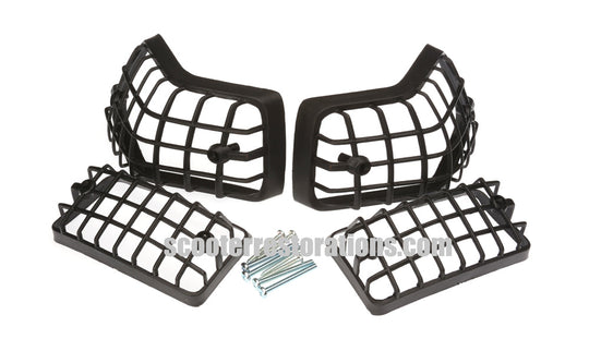 Vespa Indicator Grills (Set of 4) PX PE T5 LML (Black) Cuppini
