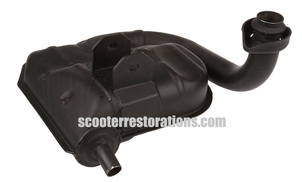thumbnail image 2 of Pinasco Touring Classic Black Expansion Exhaust For Vespa T5 125 (+4hp) - Made In Italy 2 of 4