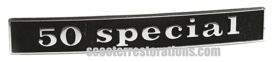 Vespa 50 Special Rear Frame Badge