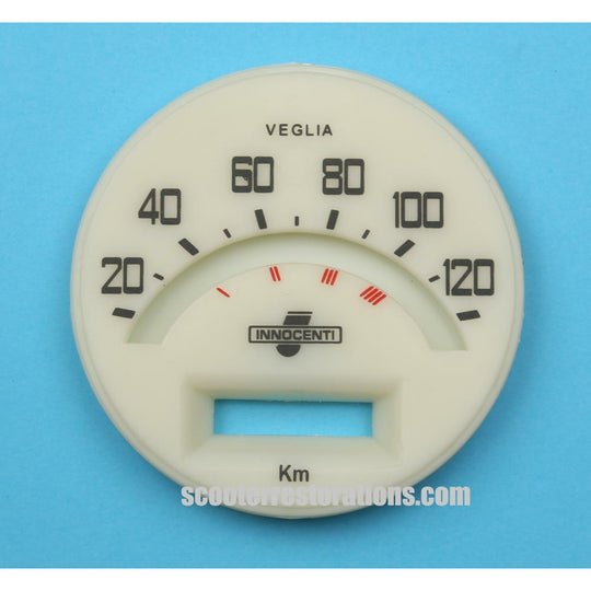 TV175 Series 1 & 2 120 km/h Speedometer Face (Casa Lambretta A 302)
