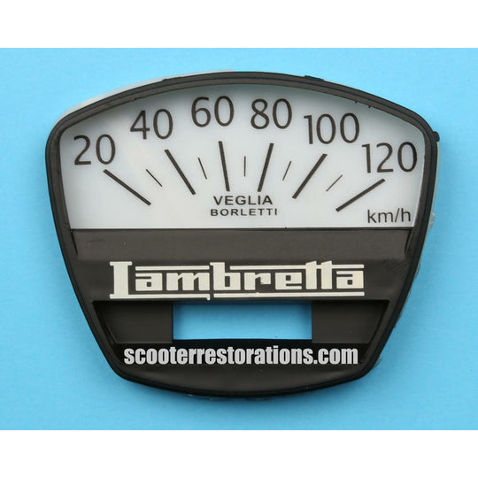 DL/GP150 120 km/h Speedometer Face (Casa Lambretta A 311)
