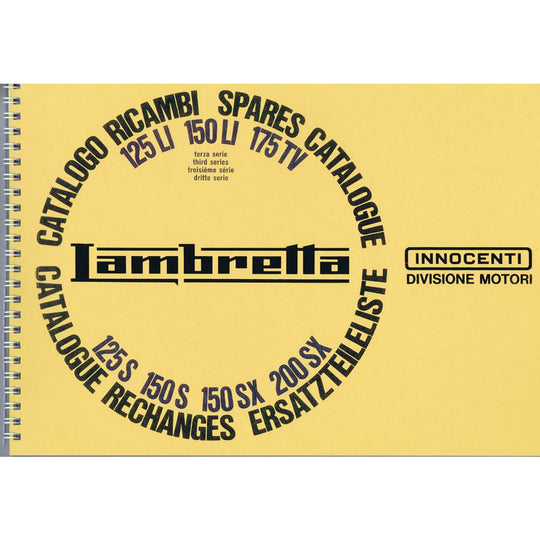 Lambretta LI/LIS/TV/SX Series 3 Parts Catalogue (re-printed) Casa Lambretta P 71