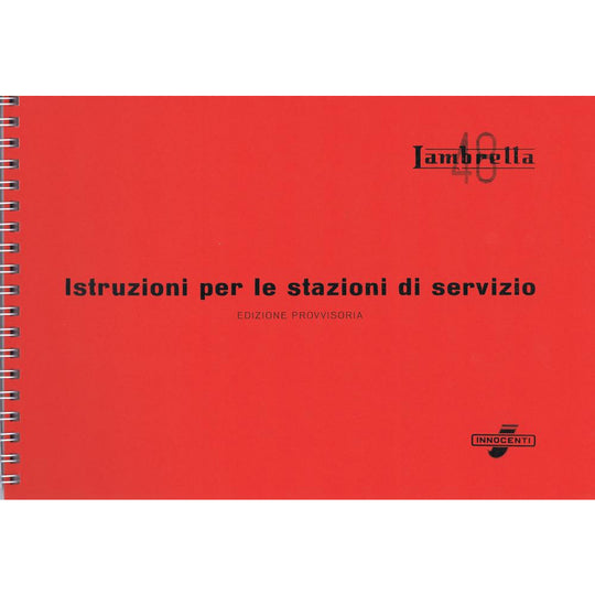 Lambretta 48 Moped Workshop Manual (re-printed) Italian Text (Casa Lambretta P 89)