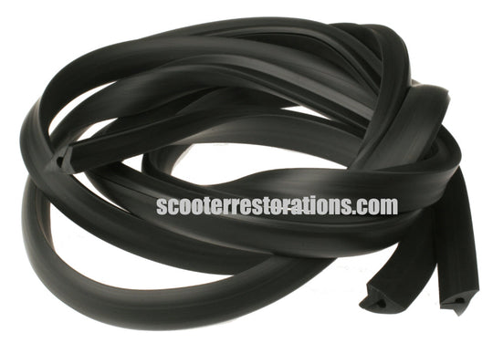 Vespa Side Panel Beading (a pair) Black (Large Frame)