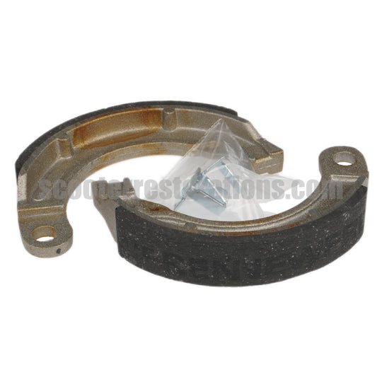 Vespa Rear Brake Shoes-1 Pin (152L2 42L2 92L2 Sportique VBA) Italian