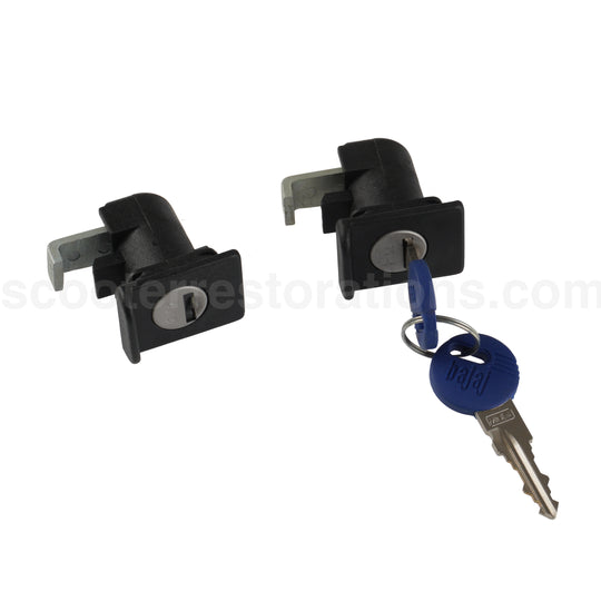 Vespa Bajaj Classic SL Tool Box & Side Panel Lock with Keys (Black)