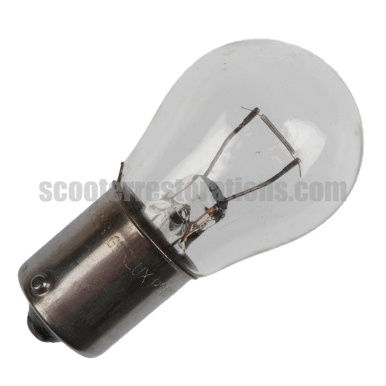 Vespa 12V 21W BA15s-16mm Bayonet Bulb (Clear) Indicators