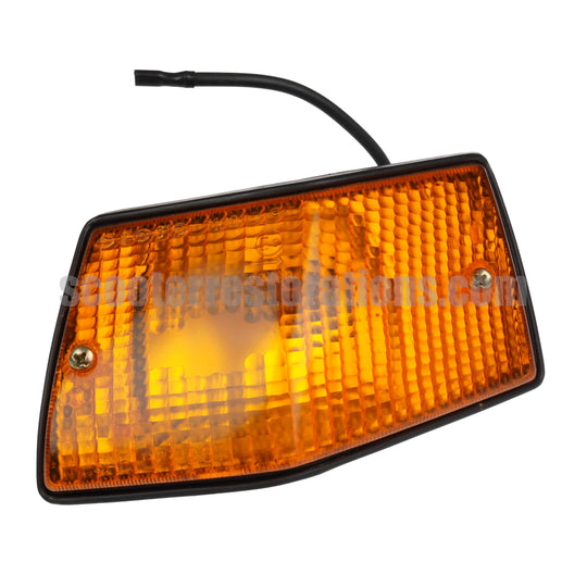 Vespa Rear R H Indicator Unit (Amber Lens & Black Body) PX PE T5 LML (Siem) Italian