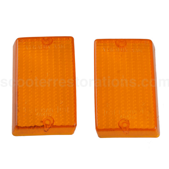 Vespa Rear Indicator Lens (Amber) PK50S PK100S PK125S (Italian) Veralux (a pair)