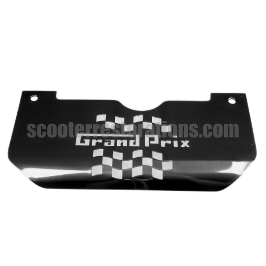 Series 3/GP Stand Splash Plate (Stainless Steel) With GP Chequered Flag Logo