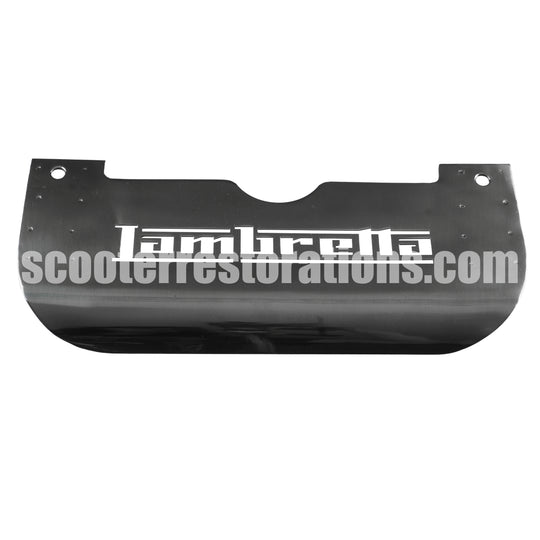 Series 2 Stand Splash Plate (Stainless Steel) With Lambretta Logo