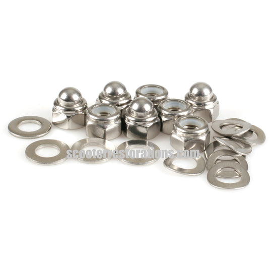 Wheel Rim Nut & Washer Set (Stainless Steel) Made in the UK