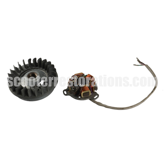 Series 3 Dansi Flywheel & Stator Plate (6-Pole) Innocenti (Used)