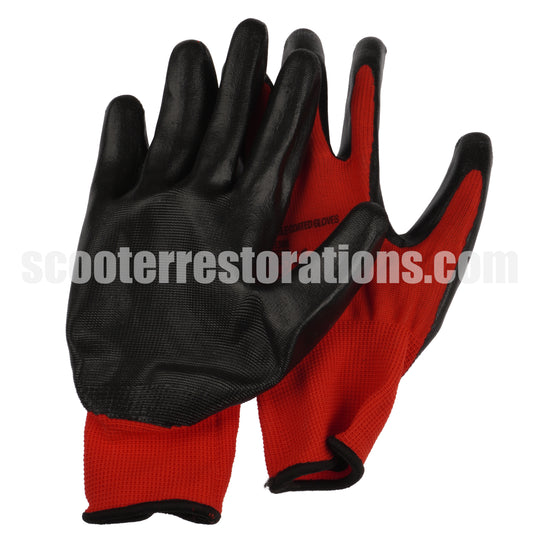 Nitile Coated Work Gloves (Red & Black)