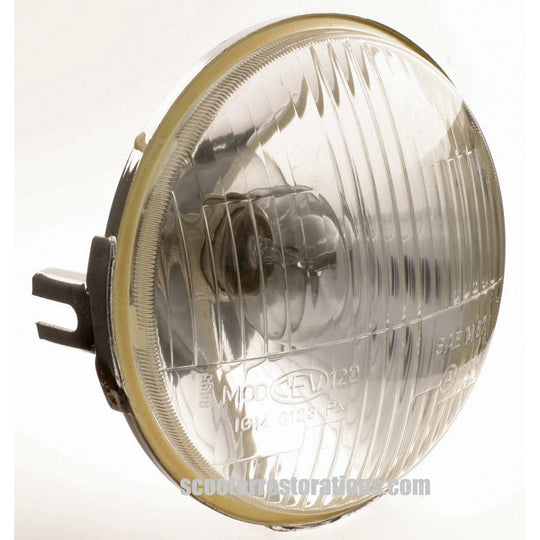 Late Spanish Serveta Headlight Unit (CEV) Spanish N.O.S (Sealed 6V bulb already fitted)