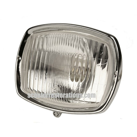 GP Headlight Unit with Chrome Rim & Bulbholder (Italian)