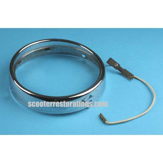 LI Series 3 Headlight Rim (Original Carello) Innocenti N.O.S