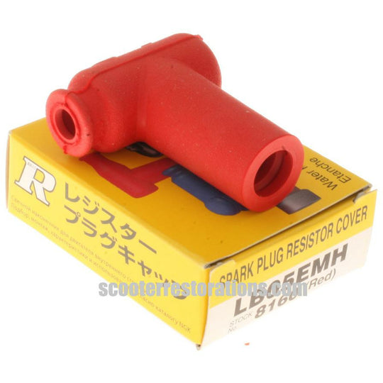 Spark Plug Cap (NGK LB05EMH) in Red
