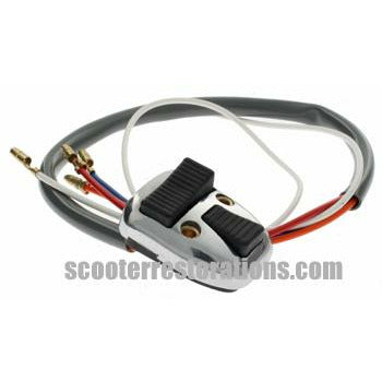 GP/SX Horn/Light Switch (Alloy) Italian (Black Buttons) Casa Lambretta E 72