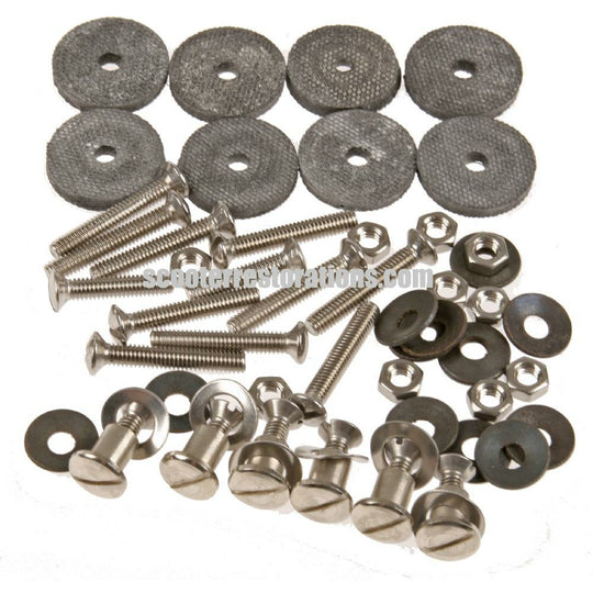 LI125 Series 1 & 2 Legshield Screw Set (S/S)